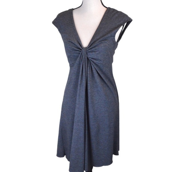 Express Soft Jersey Knit Twist Front Low Square Back Dress, Size Small - Picture 1 of 11